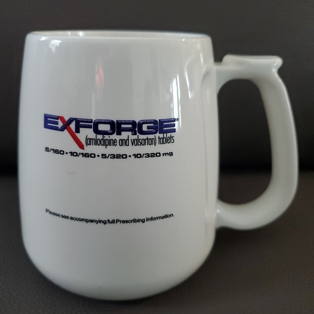 Exforge Drug Rep 20 Oz Coffee Mug Pharmaceutical Amlodipine Valsartan Tablet